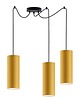 lampy do pokoju dziecka Szara lampa wisząca tuby do salonu w stylu skandynawskim VIZELA T3 7