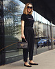 spodnie materiałowe damskie Spodnie marchewy black 3