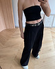 spodnie materiałowe damskie Spodnie Strong black 1