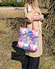 torby na ramię Torebka tote Koliber Bloom kolorowy motyw kolibrów i kwiatów 2