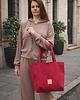 torby na ramię Zamszowa duża torba shopper Czerwona 1