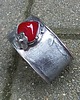 bransoletki wire wrapping Czerwień - bransoletka regulowana 2