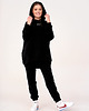 bluza z kapturem damska Hoodie Oversize Black 2