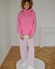 bluza bez kaptura damska Bluza  basic oversize  klasyczna różowa 4