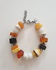bransoletki z kamieni naturalnych Bransoletka SZASZŁYK bursztyn, jaspis dalmatyński, jadeit, opal 4