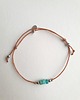 bransoletki na sznurku Bransoletka BOHO sznurkowa  beżowy, turkus, hematyt 2