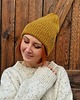 czapki damskie Czapka beanie Musztardowa 100% merino 1