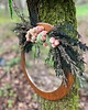 lustra stojące i wiszące Lusterko w stylu rustykalnym, koniczyna i mech stabilizowany 4