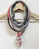 naszyjniki - inne Naszyjnik dzianinowy boho handmade bawełna 2