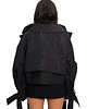 kurtki damskie Boxy crop trench denim jacket 4