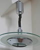 lampy wiszące Lampa wisząca Helestra Niemcy lata 70. Chrom i szkło Vintage design 5