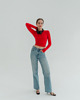 bluzki z długim rękawem damskie Longsleeve do jogi damski VOGUE - lipstick red 1