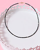 chokery Naszyjnik - krótki choker - czarny spinel 2