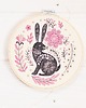 Ozdoby na ścianę Zając folk - haft w tamborku 20 cm 6