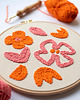 Ozdoby na ścianę Zestaw do punch needle Bloom Flowers 4