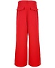 spodnie materiałowe damskie CS - Czerwone  spodnie z szeroką nogawką BALTIC 2