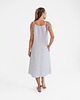 sukienki midi damskie Lniana Sukienka FLORA MIDI light gray 4