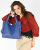 torby na ramię Modna torebka damska skórzany shopper bag - MARCO MAZZINI niebieska 9