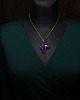 wisiory Mały fioletowy wisiorek  soutache 1