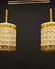 lampy wiszące Żyrandol vintage, duński design, lata 70 3