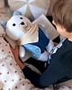 misie i maskotki Wyjątkowa przytulanka PODUSZKA MISIO MIŚ  minky HAFT imię dziecka 1