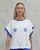 t-shirt damskie Bawełniany bezrękawnik z nadrukiem - Blue shells 5