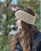 opaski do włosów Opaska boucle z wełny owczej i alpaki beżowa 2