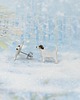 kolczyki ceramiczne Jack russell terrier mini- ceramiczne kolczyki 1