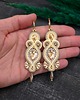 kolczyki soutache Kolczyki sutasz kremowe długie wieczorowe Orina 1