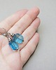 kolczyki srebrne Kolczyki srebrne Sztabki /arctic blue/ 8