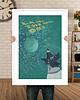 plakaty Łajka, kosmiczny pies - plakat fine art, giclee 4