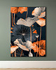 plakaty Liście lotusu - Plakat, druk - Chiński Orient, Harmonia Zen, Wabi Sabi #87 1