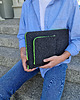 etui na laptopa FILCOWE ETUI na laptopa i zasilacz grafit fluo zielony zamek 5