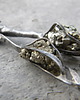 kolczyki wire wrapping Surowe piryty - kolczyki 4