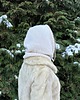 czapki damskie Balaclava czapka kaptur z ozdobnym guzikiem 5