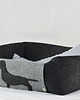 legowiska dla psów i kotów Legowisko dla jamnika - grafitowe 4