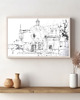 grafiki i ilustracje WYPRZEDAŻ RYSUNKÓW! Rysunek Kościół św. Wojciecha Kraków 35x50 cm Pióro 1