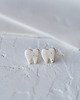 kolczyki ceramiczne Kolczyki porcelanowe ZĘBY 3