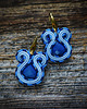 kolczyki soutache Niebieskie kolczyki soutache 2