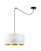 lampy wiszące Czarno-srebrna lampa wisząca pająk WAIKIKI W1 GLAM z regulacją 6