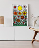 plakaty PLAKAT dekoracyjny l Keith Haring wiosna kwiaty 1