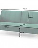 sofy i szezlongi Sofa rozkładana Greenery 215cm, zielona 5