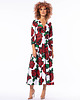 sukienki midi damskie Amelia - Królowa Róża - rozkloszowana sukienka 1