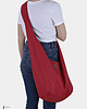 torby XXL Czerwona torba hobo w stylu boho / vegan 4