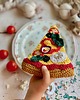 zabawki - inne Szydełkowy kawałek pizzy z serem i dodatkami 2