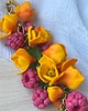 bransoletki - inne Bransoletka Owocowa. Malina i tulipany. Handmade 6