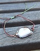 bransoletki wire wrapping Surowy opal na lato  - bransoletka sznurkowa 1