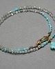 chokery Labradoryty i amazonity /choker/  - Szlachetna kolekcja 1