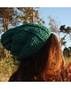 czapki damskie Czapka beanie leśna zieleń 4