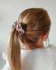 gumki do włosów Satynowa gumka satynowa scrunchie owijka frotka mokka MIDI 1